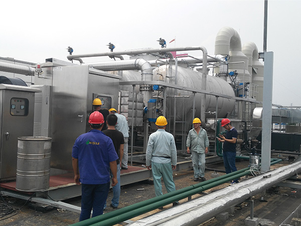 上海高砂廢氣處理防雨P(guān)LC控制柜案例！